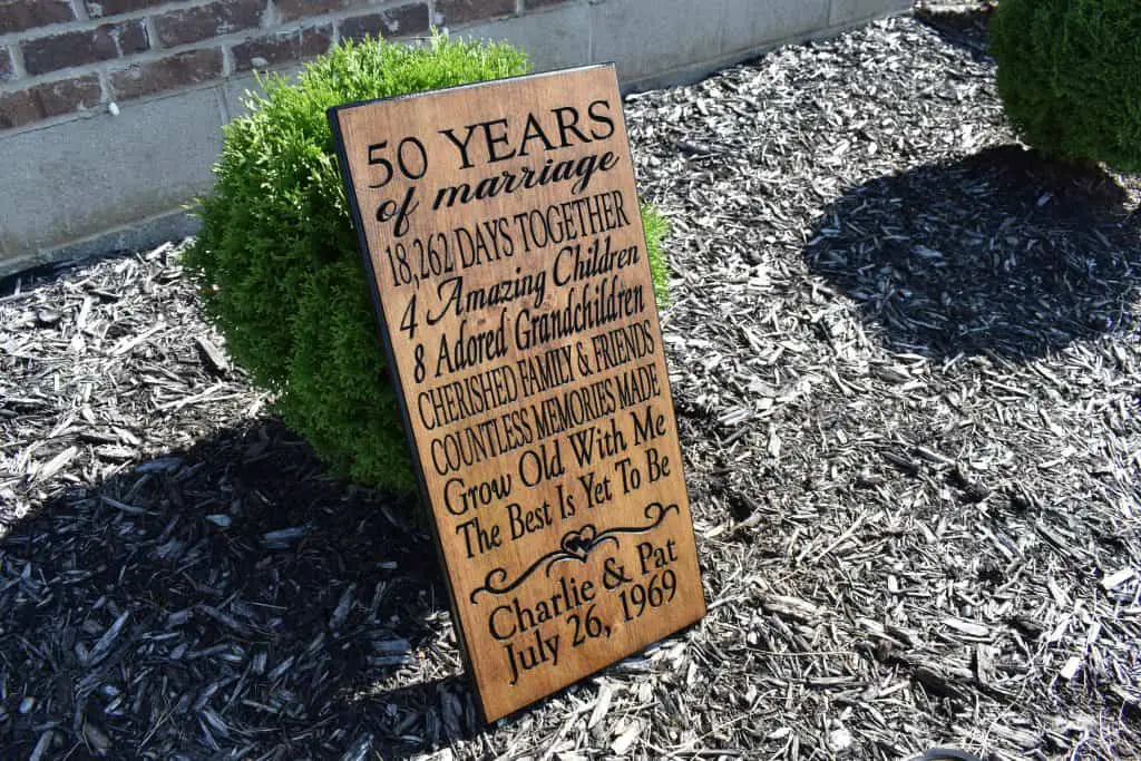WoodworingbyLPI Wedding Anniversary Sign