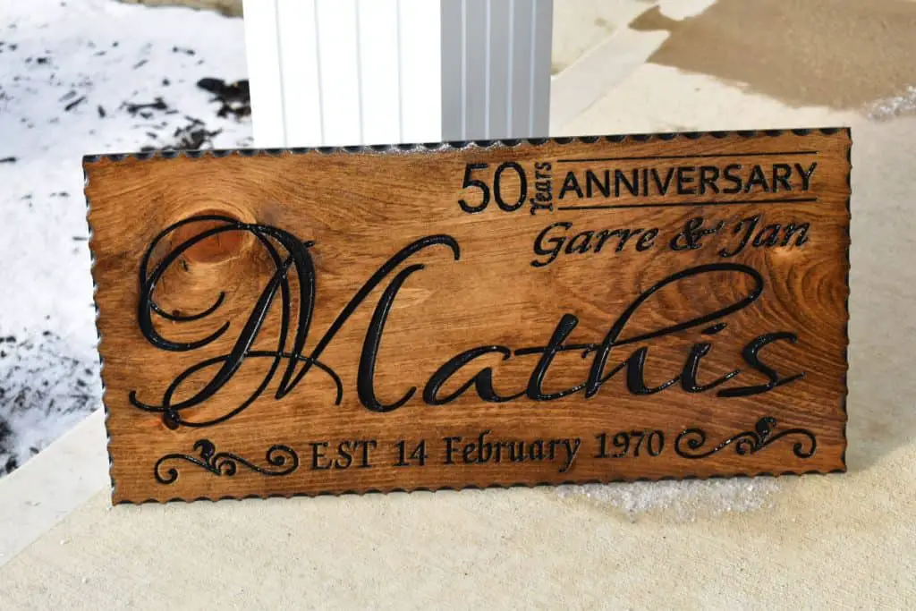 Woodworking By LPI - Last Name Anniversary