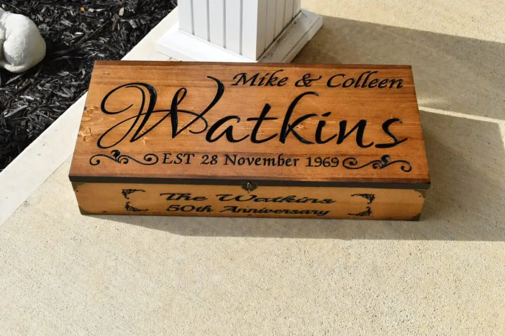 Woodworking By LPI - Custom Anniversary Memory Box