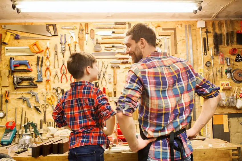 Woodworking By LPI - Dad And Son Talking