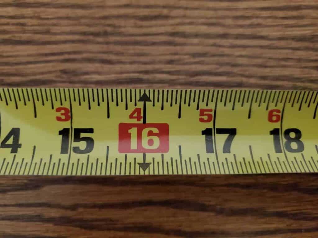 Woodworking By LPI - Tape Measure Red Marker