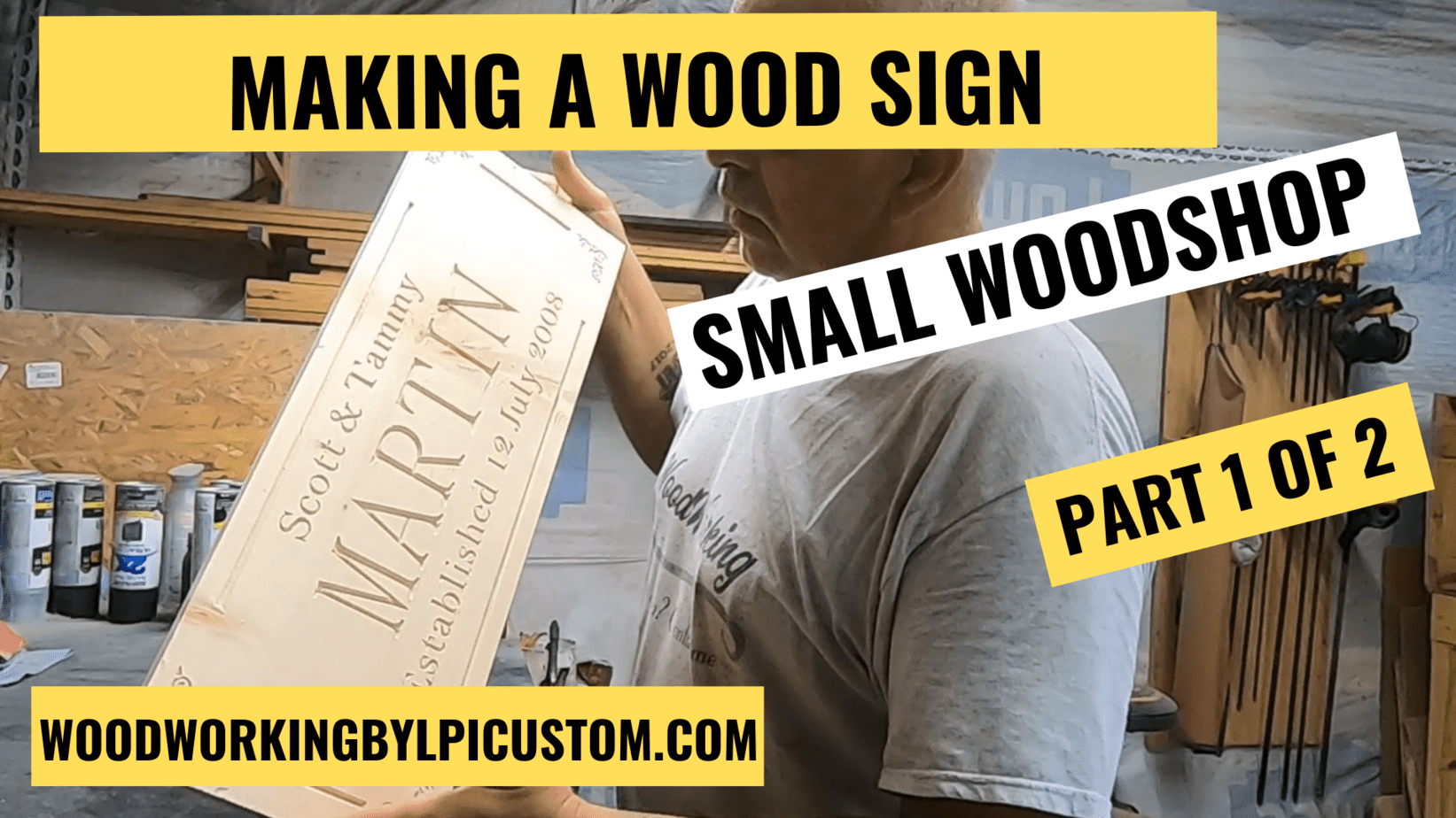 MAKING A WOOD SIGN PT 1