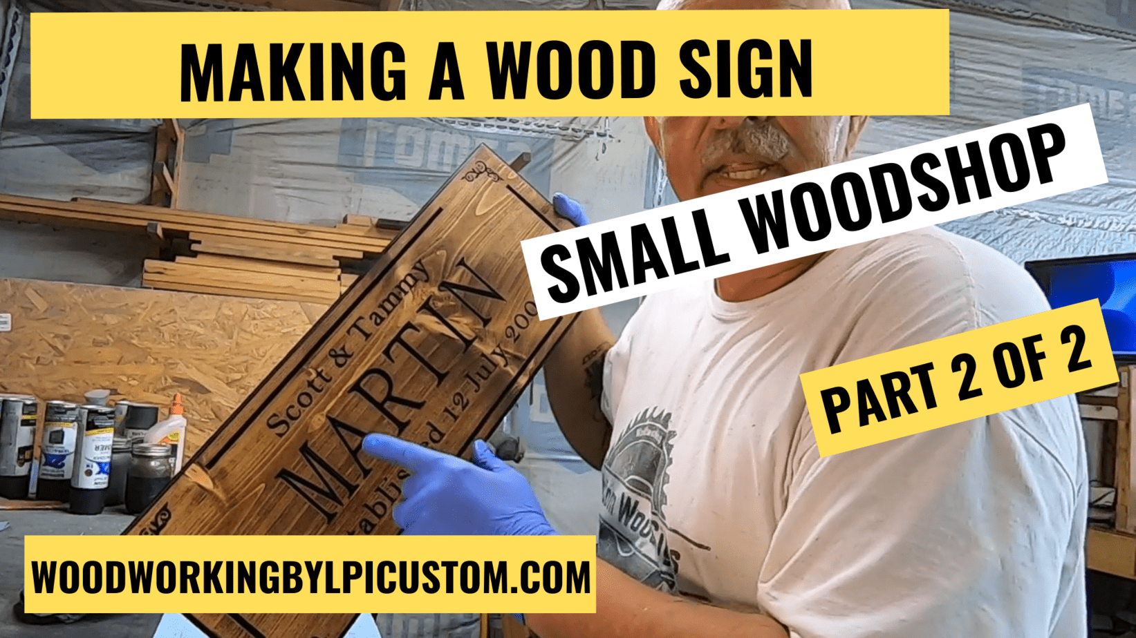 MAKING A WOOD SIGN PT 2