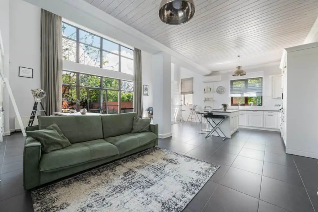 grey modern farmhouse living room