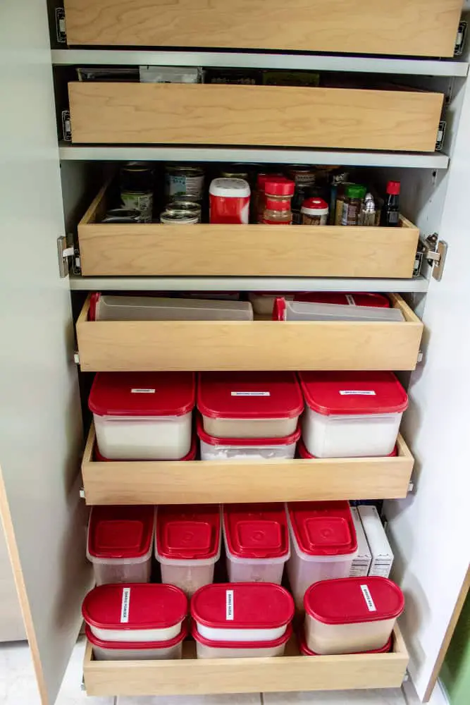organization bins for pantry
