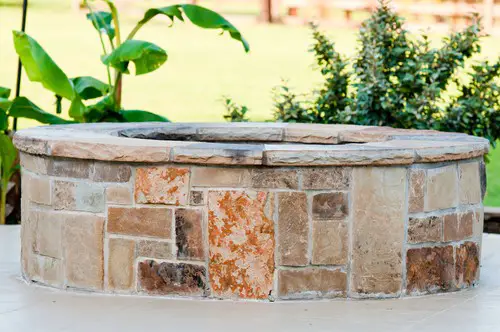 cinder block fire pit