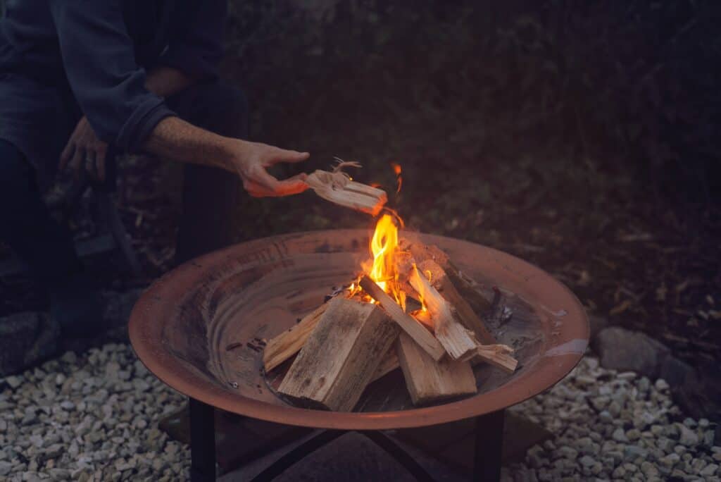 diy firepit table