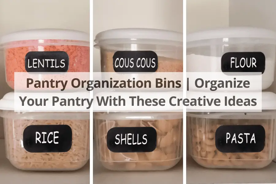 organization bins for pantry