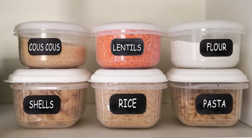 organization bins for pantry
