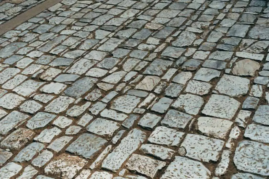 grey paving stones