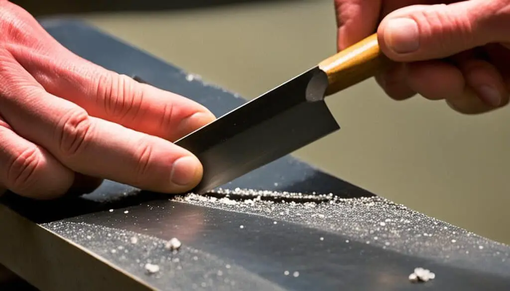 sharpening hand plane blades