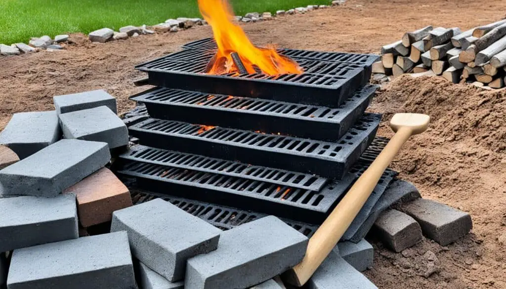 smokeless fire pit materials