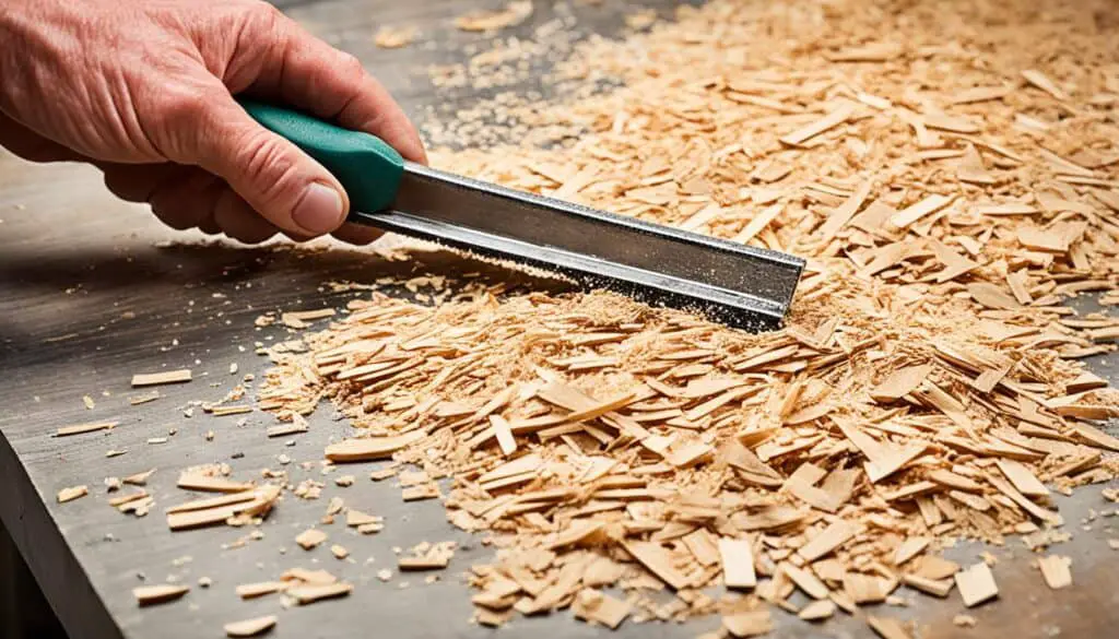 wood scraping tool